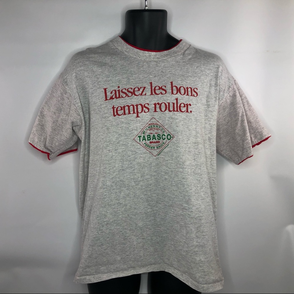Cool men’s Tabasco t shirt.